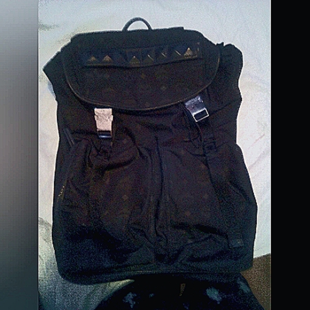 MCM Munchen Black BackPack